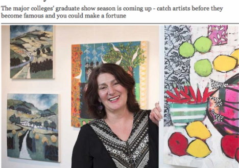 Sunday Telegraph press of Affordable Art Fair about The Contemporary London