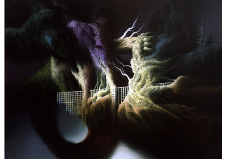 Image of contemporary oil painting by Vasilis Avramidis featured in Hi Fructose Magazine