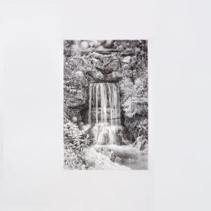 Cascade II (Les Cascades du Parc Montsouris) Artwork by Anouk Mercier drawing of waterfall