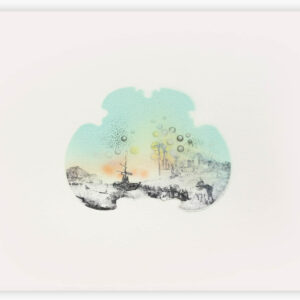 The Vessel Stood, Docked, Outside the Ancient City art by Anouk Mercier