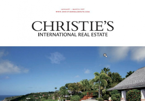 Christie's Magazine with art by Suzanne Moxhay