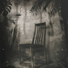 The Contemporary London, Suzanne Moxhay, Overgrown Room with Chair 2 The Contemporary London, Suzanne Moxhay, Overgrown Room with Chair black and white