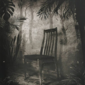 The Contemporary London, Suzanne Moxhay, Overgrown Room with Chair black and white