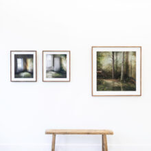 Installation view of Marsh, Flood and Flood II artwork by Suzanne Moxhay Installation view of Marsh, Flood and Flood II artwork by Suzanne Moxhay